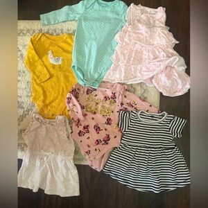 Cloud Island Dress & Other Asst. of Baby Clothes